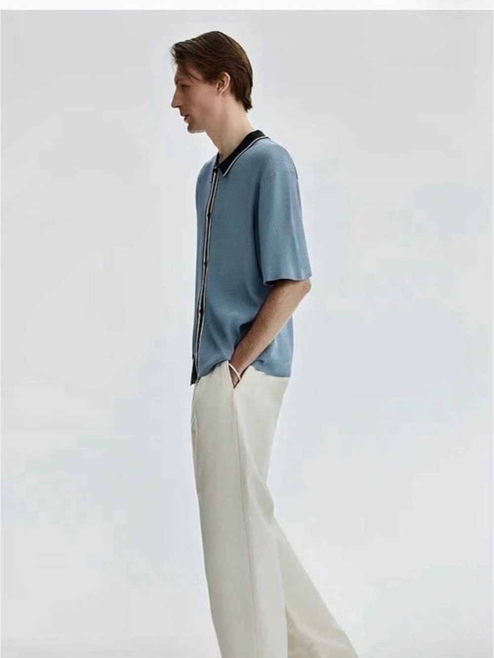 H&M Men’s Rib Knit Shirt - Picture 6 of 11